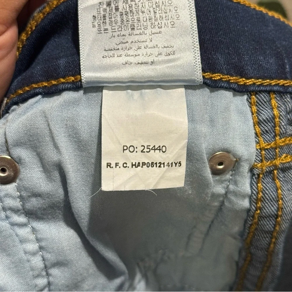RE/DONE NWT 29 Deep Faded Blue 90s High Rise Loose Jeans Button Front Casual - Picture 8 of 10